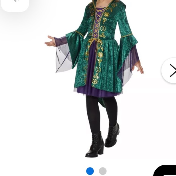 Disney Spirit Halloween Hocus Pocus Winifred Sanderson Size Tween Medium EUC - Picture 5 of 7
